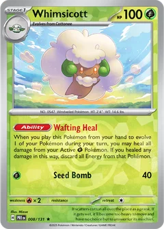 Whimsicott Master Ball Holo 8